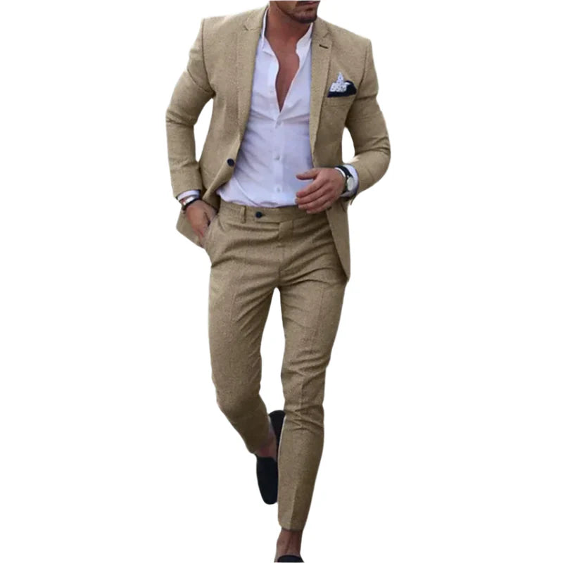 Adrian | Set da Uomo in Due Pezzi con Blazer Slim Fit e Pantaloni a Gamba Larga Ð Comfort e Stile Elegante 6