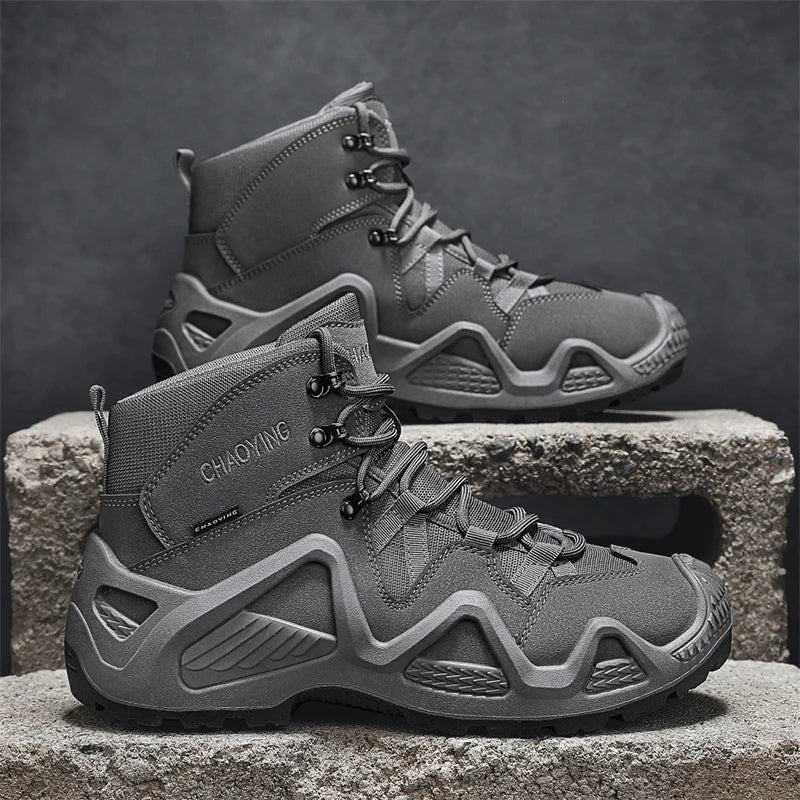 Bottes tactiques imperméables pour homme pour randonnée et entraînement antidérapant