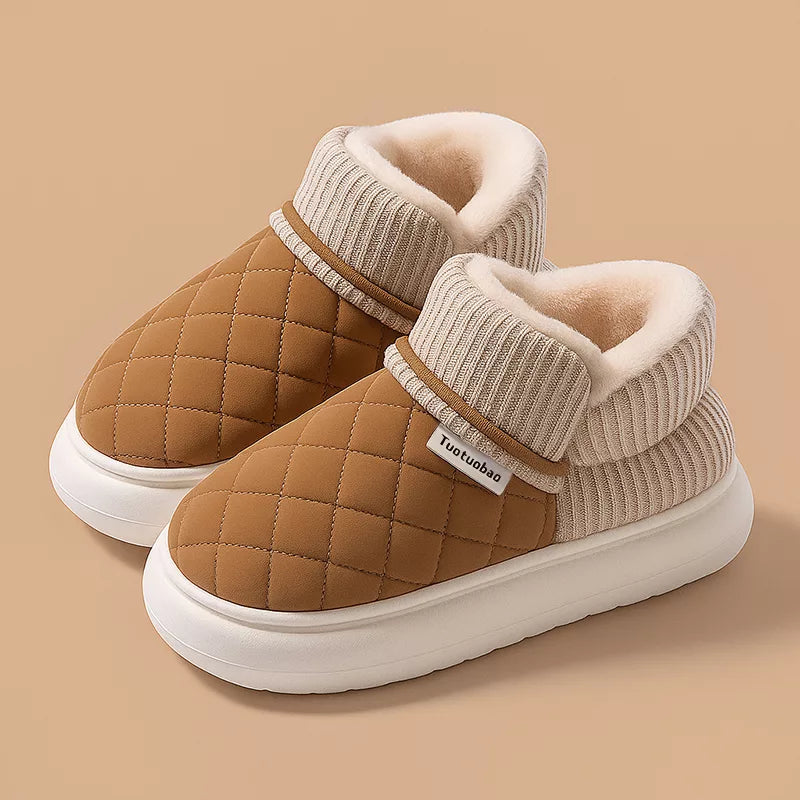 Pantoufles d'hiver Ugg en peluche avec semelle épaisse antidérapante