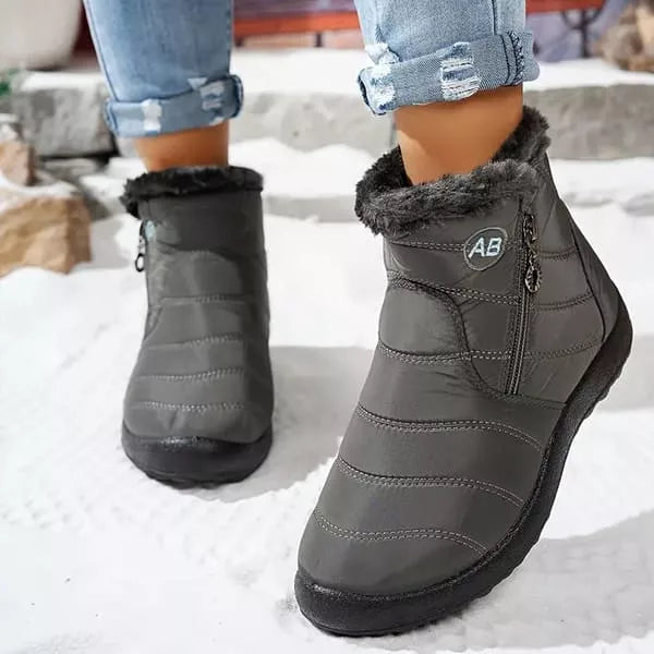 Bottines d'hiver en peluche douce pour femme
