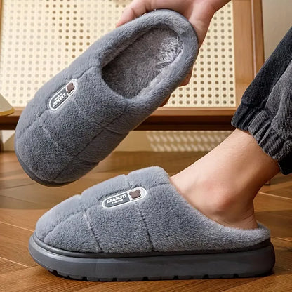 Chaussons chauds d'intérieur avec semelle épaisse