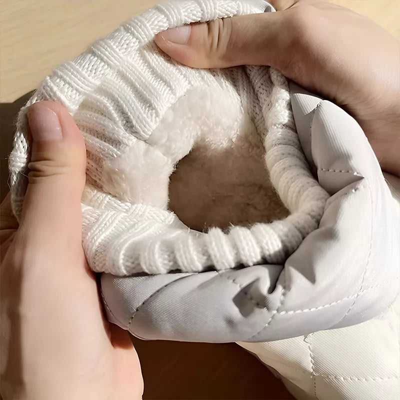 Bottes de Neige Imperméables à la Cheville Chaussures Sans Lacets