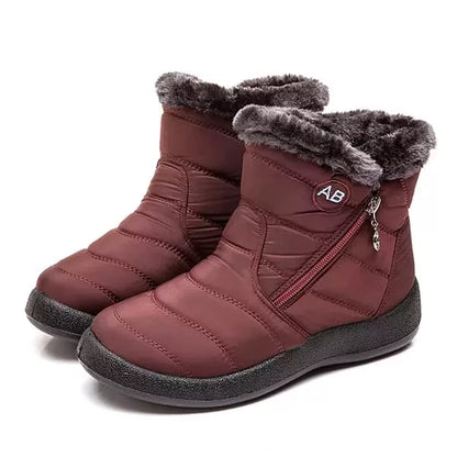 Bottines d'hiver en peluche douce pour femme