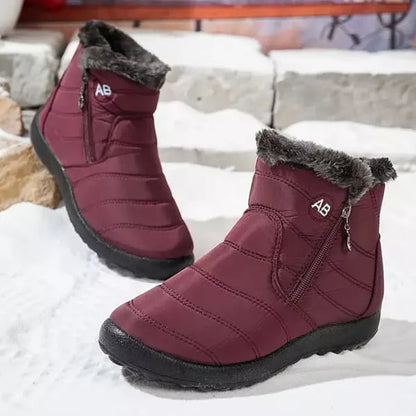 Bottines d'hiver en peluche douce pour femme