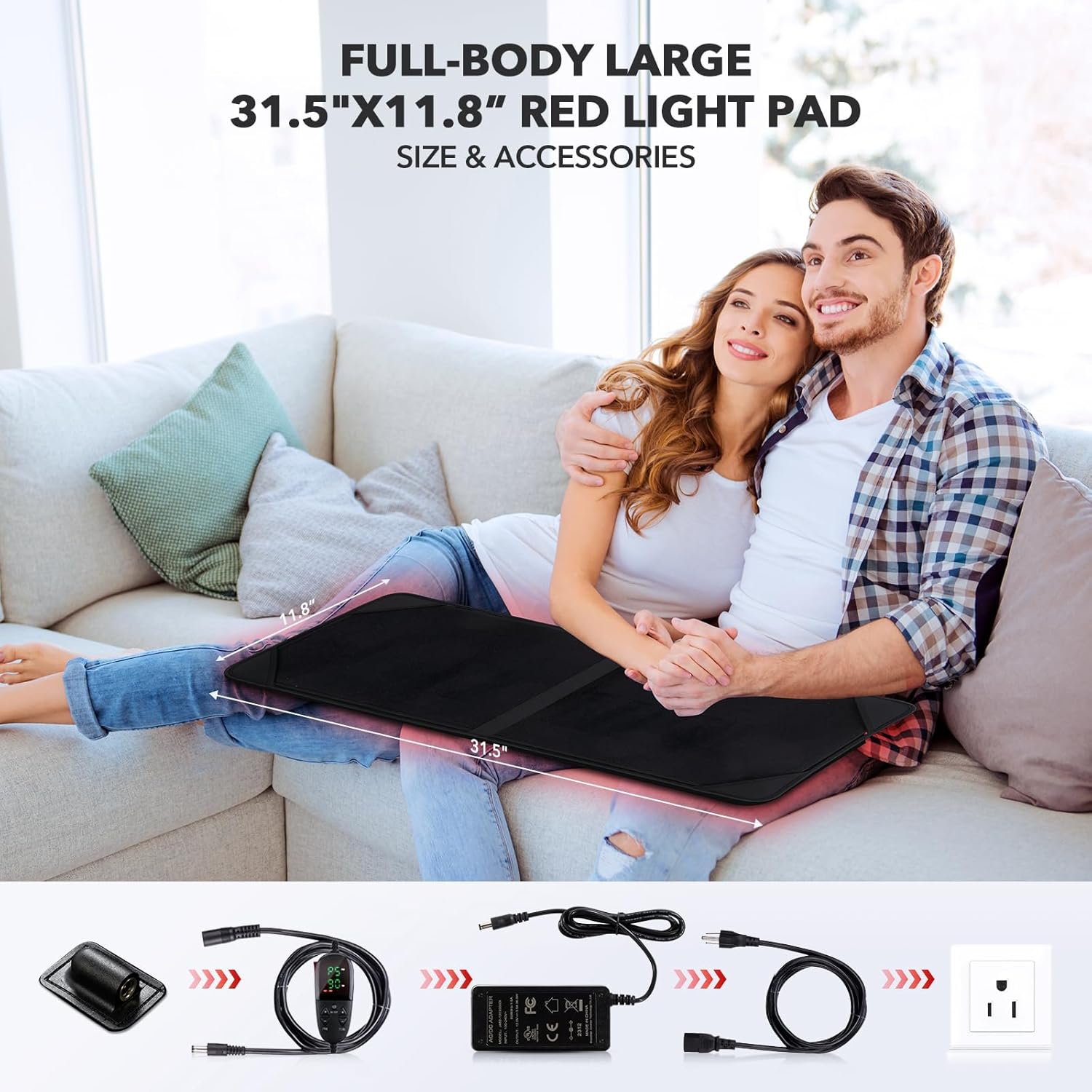 RedPower - Panneau pour thérapie par lumière rouge puissante et compacte