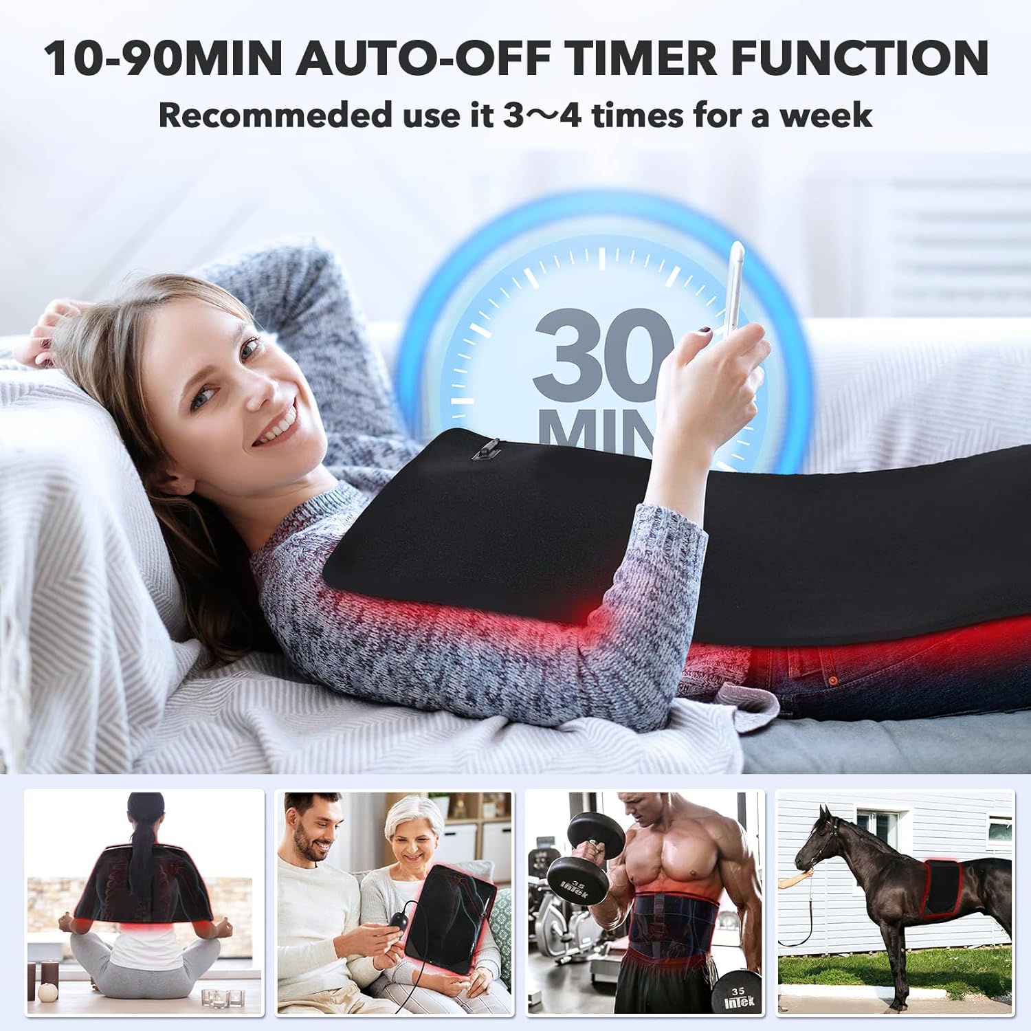 RedPower - Panneau pour thérapie par lumière rouge puissante et compacte