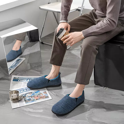 Chaussons d'intérieur en coton chaud