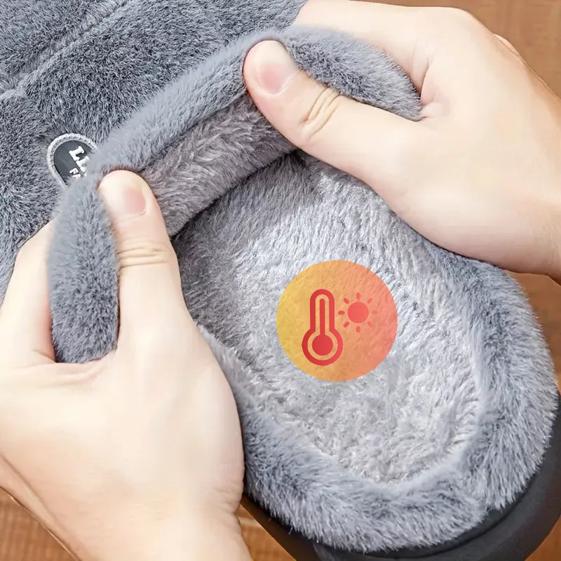Chaussons chauds d'intérieur avec semelle épaisse