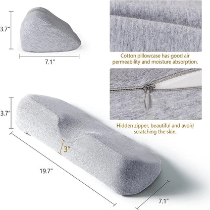 Coussin Cervical Ergonomique en Mousse à Mémoire Orthopédique pour Dormir sur le Côté