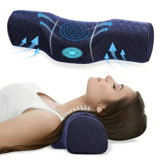 Coussin Cervical Massant Orthopédique - Support Ergonomique et Confort Élevé