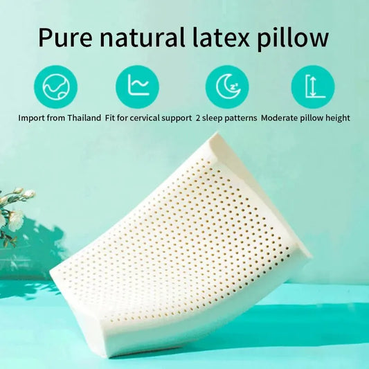 Coussin Cervical Orthopédique en Latex Naturel avec Mousse à Mémoire de Forme - Confort et Soutien Idéal