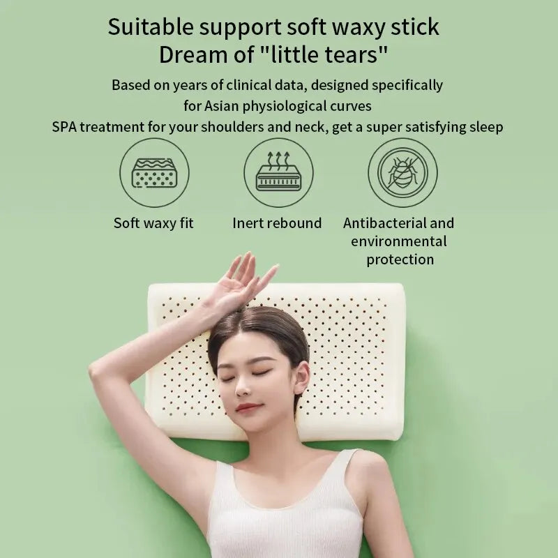 Coussin Cervical Orthopédique en Latex Naturel avec Mousse à Mémoire de Forme - Confort et Soutien Idéal