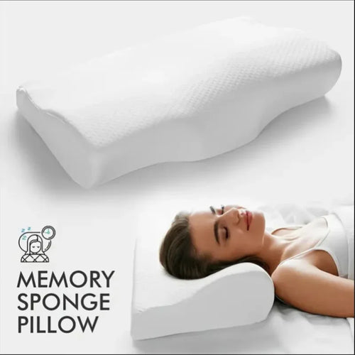 Coussin orthopédique en mousse à mémoire de forme ergonomique pour cervicales - Support de cou et sommeil idéal