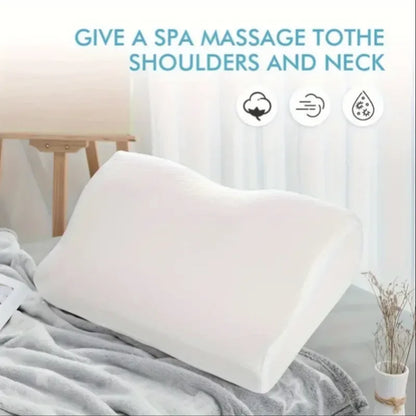 Coussin orthopédique en mousse à mémoire de forme ergonomique pour cervicales - Support de cou et sommeil idéal