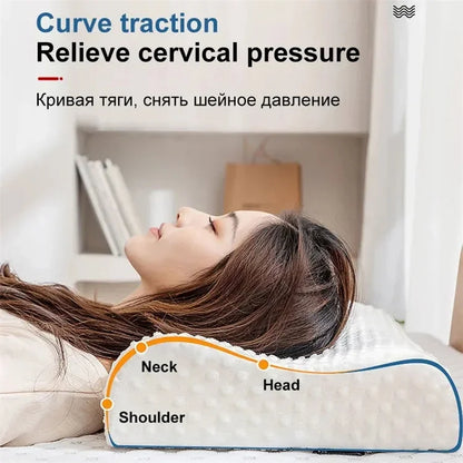 Coussin orthopédique en mousse à mémoire de forme pour la cervicale - Support ergonomique idéal pour la maternité et un sommeil confortable