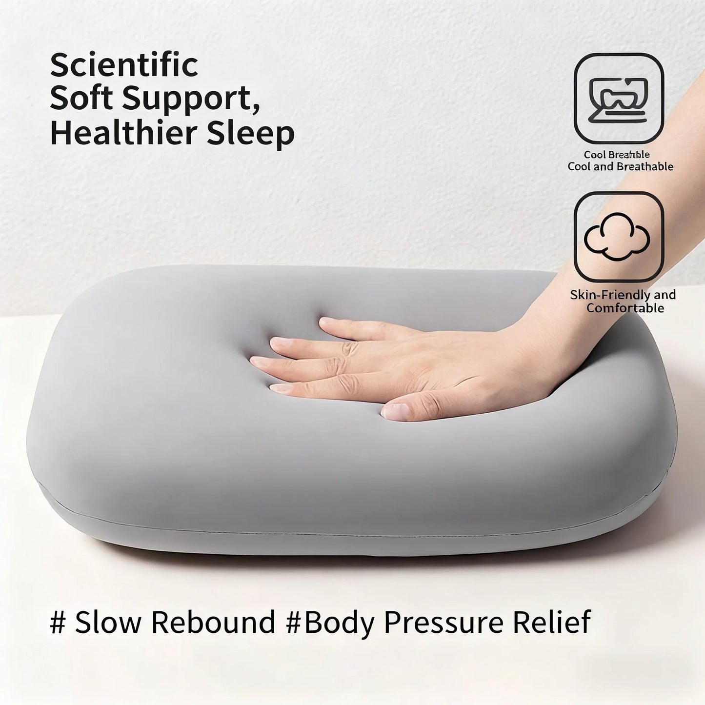 Coussin de voyage en mousse à mémoire de forme - Support ergonomique cervical pour le cou