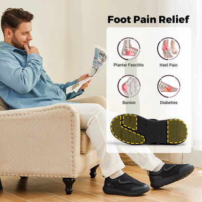 Chaussures orthopédiques homme extra larges avec semelles orthopédiques confort