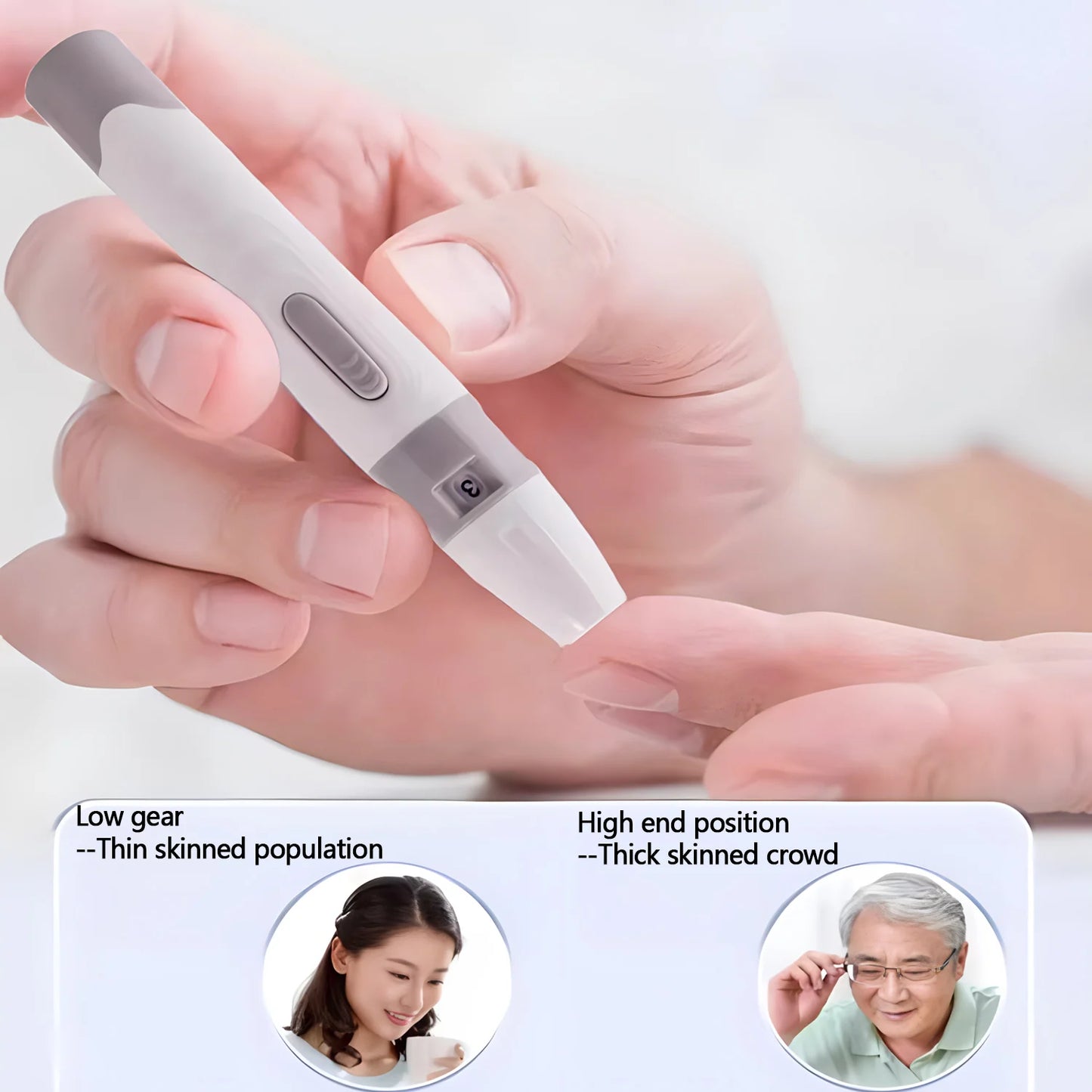 Glucomètre Portable pour Surveillance de la Glycémie avec 50 Bandelettes Réactives et Lancettes – Tests Rapides et Résultats Précis