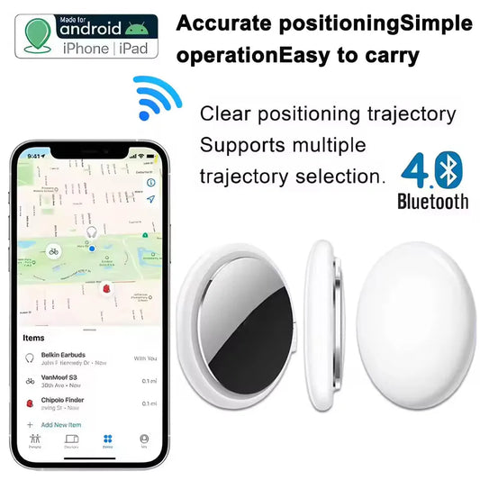 Localisateur GPS Bluetooth Compact pour Clés, Portefeuilles et Animaux de Compagnie