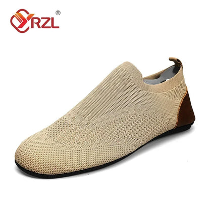Mocassins Homme d'Été Respirants en Mesh - Chaussures Décontractées Slip On Confortables