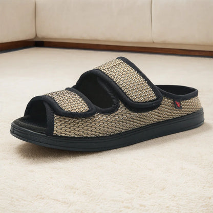 Pantofole réglables pour diabétiques unisexes - Chaussures confort pour pieds enflés