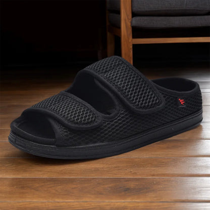 Pantofole réglables pour diabétiques unisexes - Chaussures confort pour pieds enflés