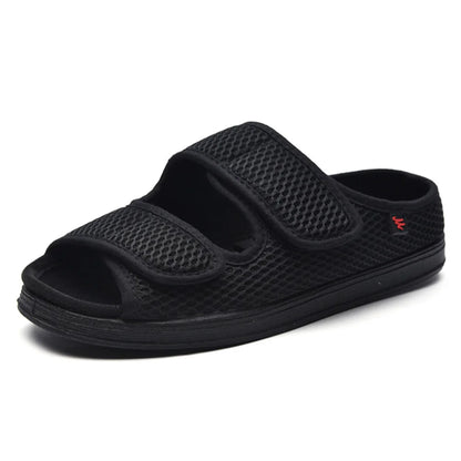 Pantofole réglables pour diabétiques unisexes - Chaussures confort pour pieds enflés