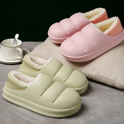 Pantoufles en fourrure d'hiver