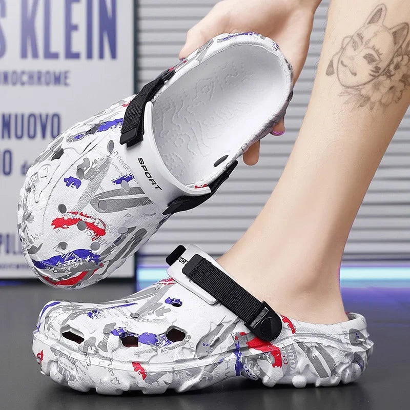 Sandales Homme Été Confortables Grandes Tailles 47, Design Léger et Respirant