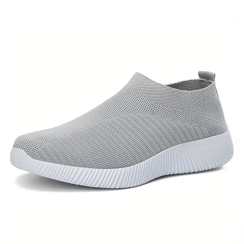 Chaussures pour femme slip-on rose - baskets légères et confortables pour les promenades