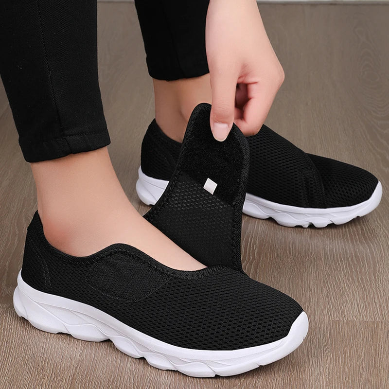 Chaussures orthopédiques femme - Confort et soutien pour pieds larges, idéales pour les promenades