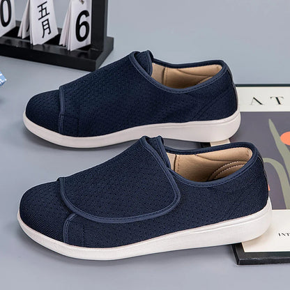 Chaussures orthopédiques légères pour diabétiques avec fermeture réglable et soutien de la voûte plantaire élevée