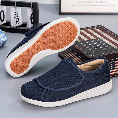 Chaussures orthopédiques légères pour diabétiques avec fermeture réglable et soutien de la voûte plantaire élevée