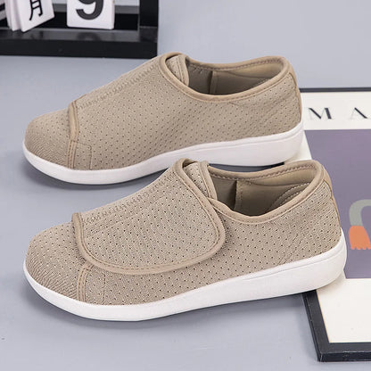 Chaussures orthopédiques légères pour diabétiques avec fermeture réglable et soutien de la voûte plantaire élevée