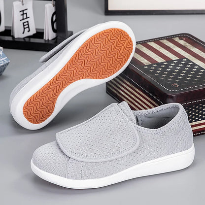 Chaussures orthopédiques légères pour diabétiques avec fermeture réglable et soutien de la voûte plantaire élevée