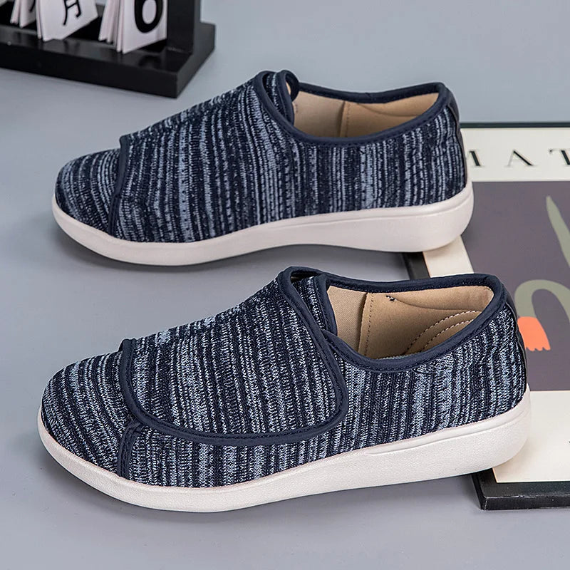 Chaussures orthopédiques légères pour diabétiques avec fermeture réglable et soutien de la voûte plantaire élevée