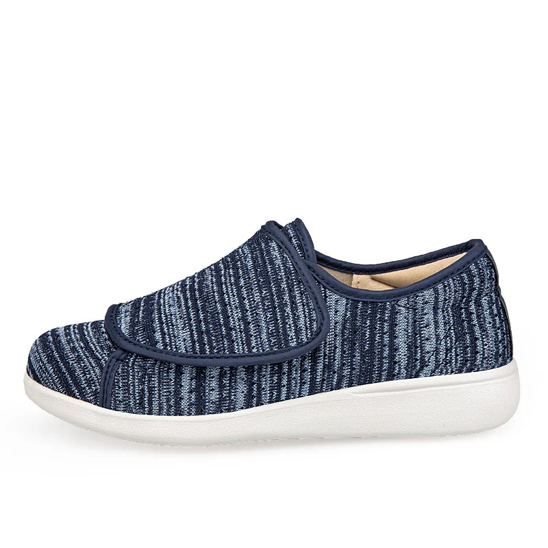 Chaussures orthopédiques légères pour diabétiques avec fermeture réglable et soutien de la voûte plantaire élevée