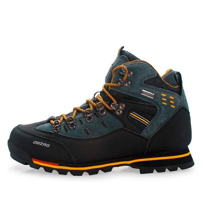 Chaussures de Trekking Homme - Bottes de Montagne en Cuir pour Randonnée et Alpinisme