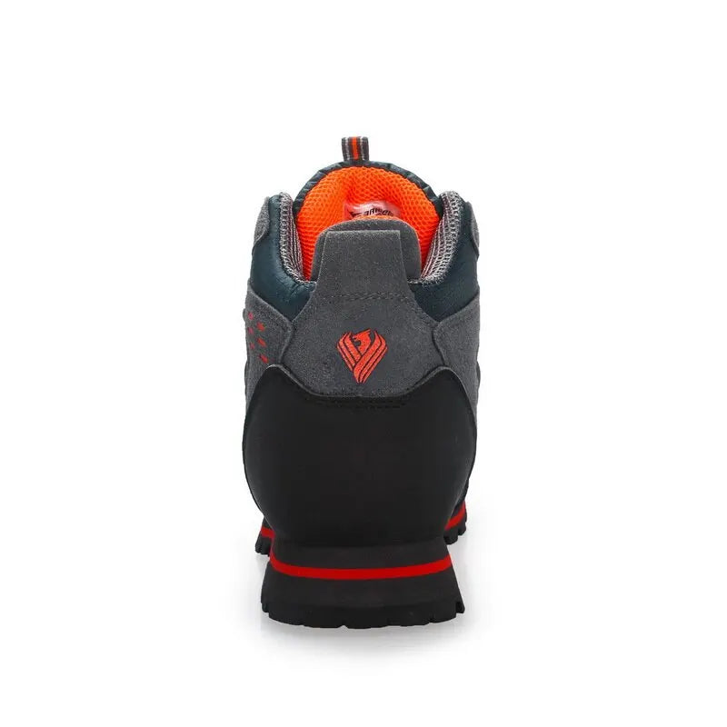 Chaussures de Trekking Homme - Bottes de Montagne en Cuir pour Randonnée et Alpinisme