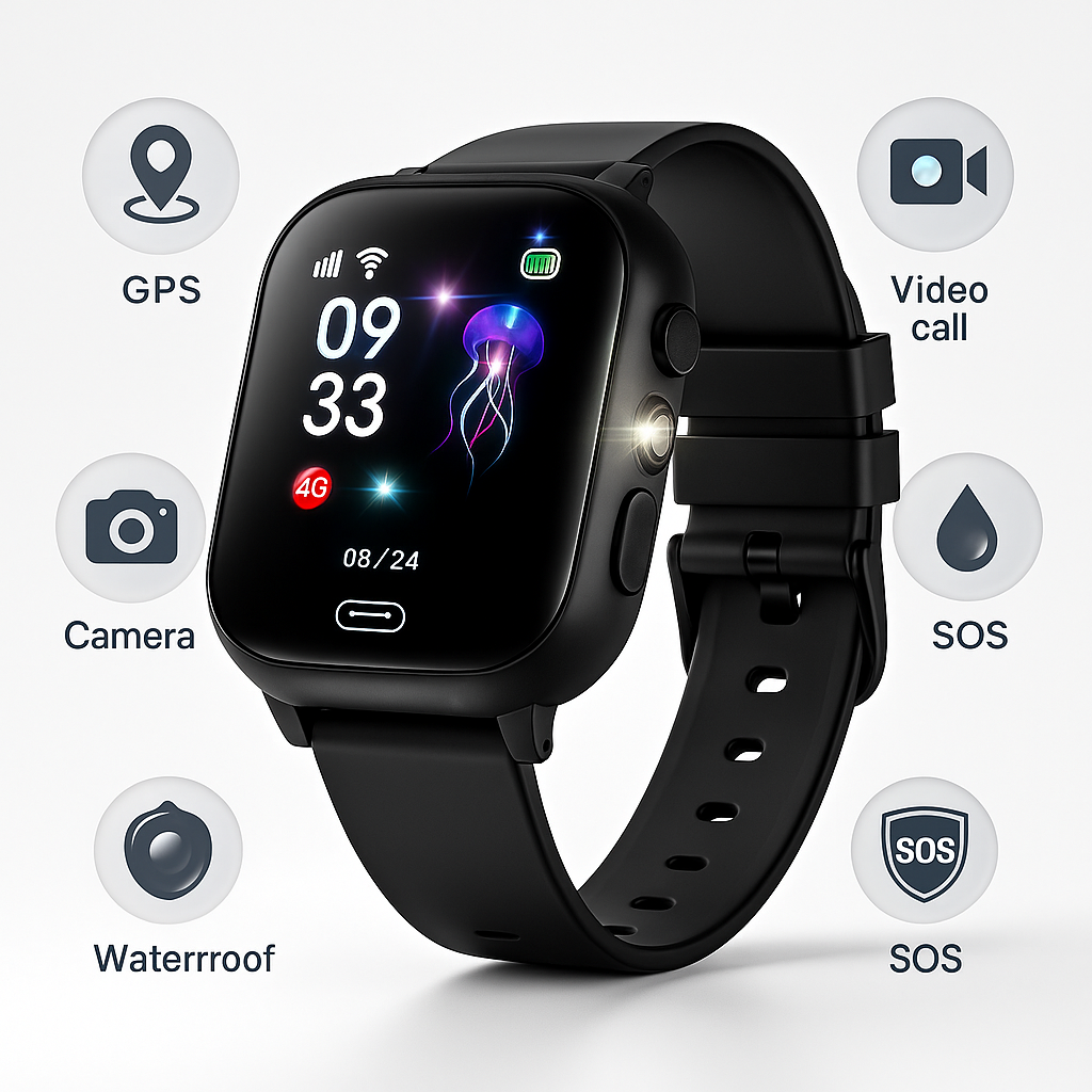 Smartwatch GPS per Bambini con Monitoraggio in Tempo Reale Ð Design Impermeabile per Sicurezza e Divertimento 5