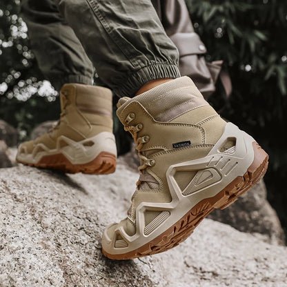 Bottes tactiques imperméables pour homme pour randonnée et entraînement antidérapant