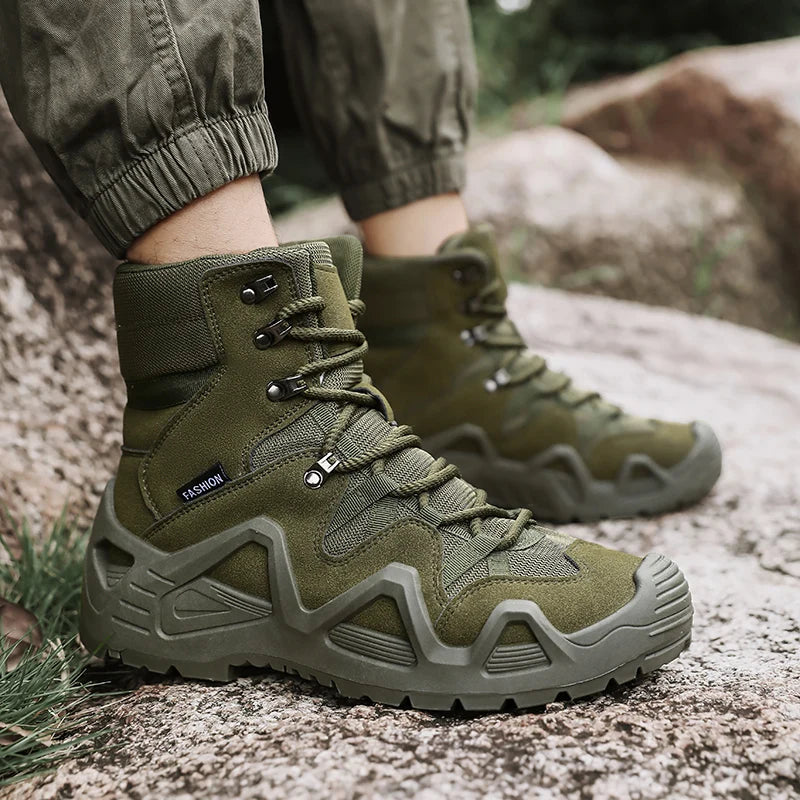 Bottes tactiques imperméables pour homme pour randonnée et entraînement antidérapant