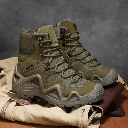 Bottes tactiques imperméables pour homme pour randonnée et entraînement antidérapant