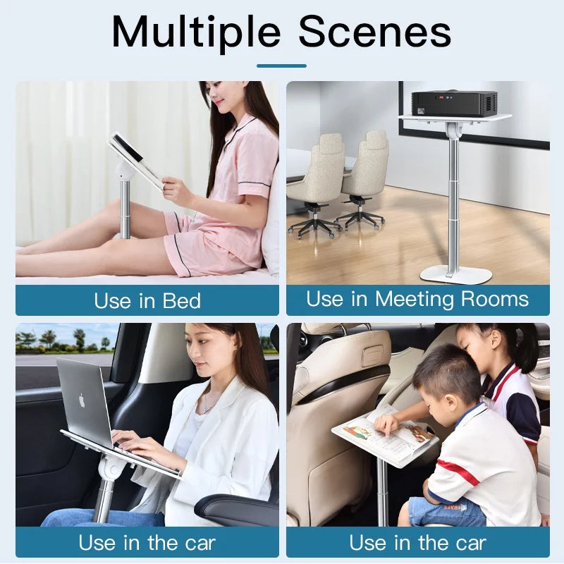 Support pliable ergonomique en aluminium pour ordinateur portable et tablette