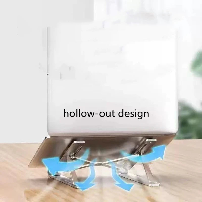 Support pliable en aluminium pour ordinateur portable - Design ergonomique et ventilé