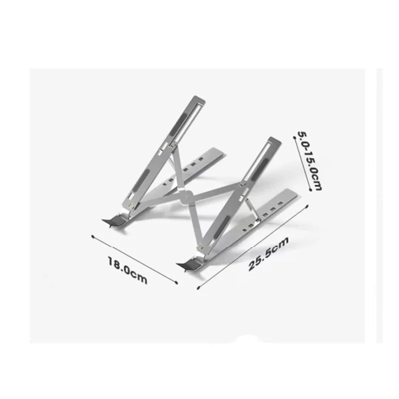 Support pliable en aluminium pour ordinateur portable - Design ergonomique et ventilé