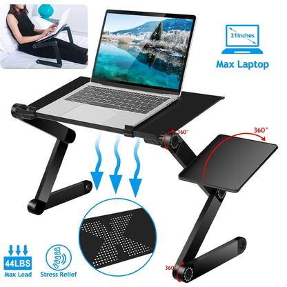 Supporto per Laptop Regolabile a 360° con Ventilazione Ð Comfort Ottimale per Pc Portatili 5
