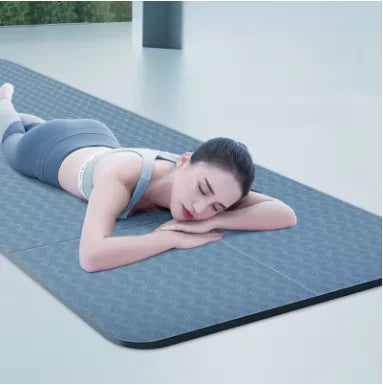 Tapis de yoga extra large antidérapant pliable pour fitness et pilates