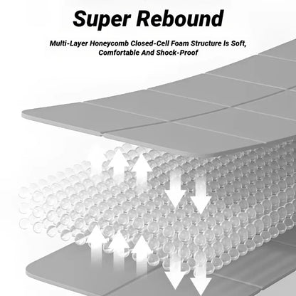 Tapis de yoga pliable antidérapant en TPE pour fitness et pilates