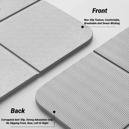 Tapis de yoga pliable antidérapant en TPE pour fitness et pilates